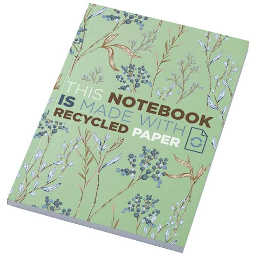 Cahier personnalisable recyclé A5 Novella Austen 100 pages Vert 